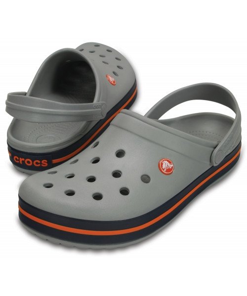 Жіночі сабо Crocband Light Grey/Navy M6-W8 (38) серые-3