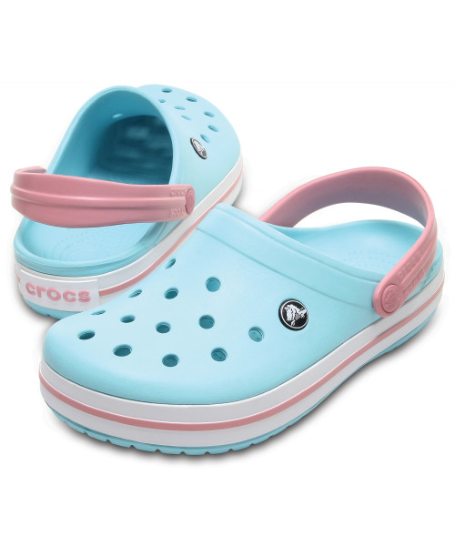 Жіночі сабо Crocband Ice Blue/White M4-W6 (36) голубые-2