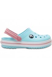 Сабо для дівчатокCrocs Crocband Kids Ice Blue/White C10 (27) голубые