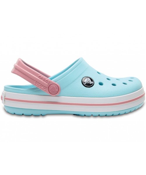 Сабо для дівчатокCrocs Crocband Kids Ice Blue/White C10 (27) голубые-0