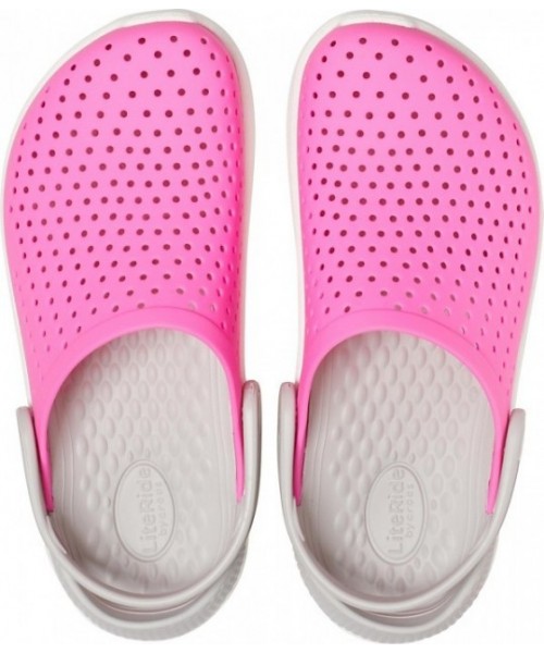 Сабо Crocs Kids LiteRide Clog J1 205964-6QR Розовый 31-2